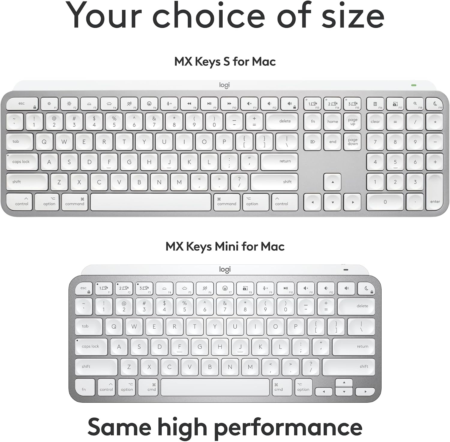 image:imageLogitech MX Keys Mini for Mac Minimalist Wireless Keyboard Pale GreyPale Grey