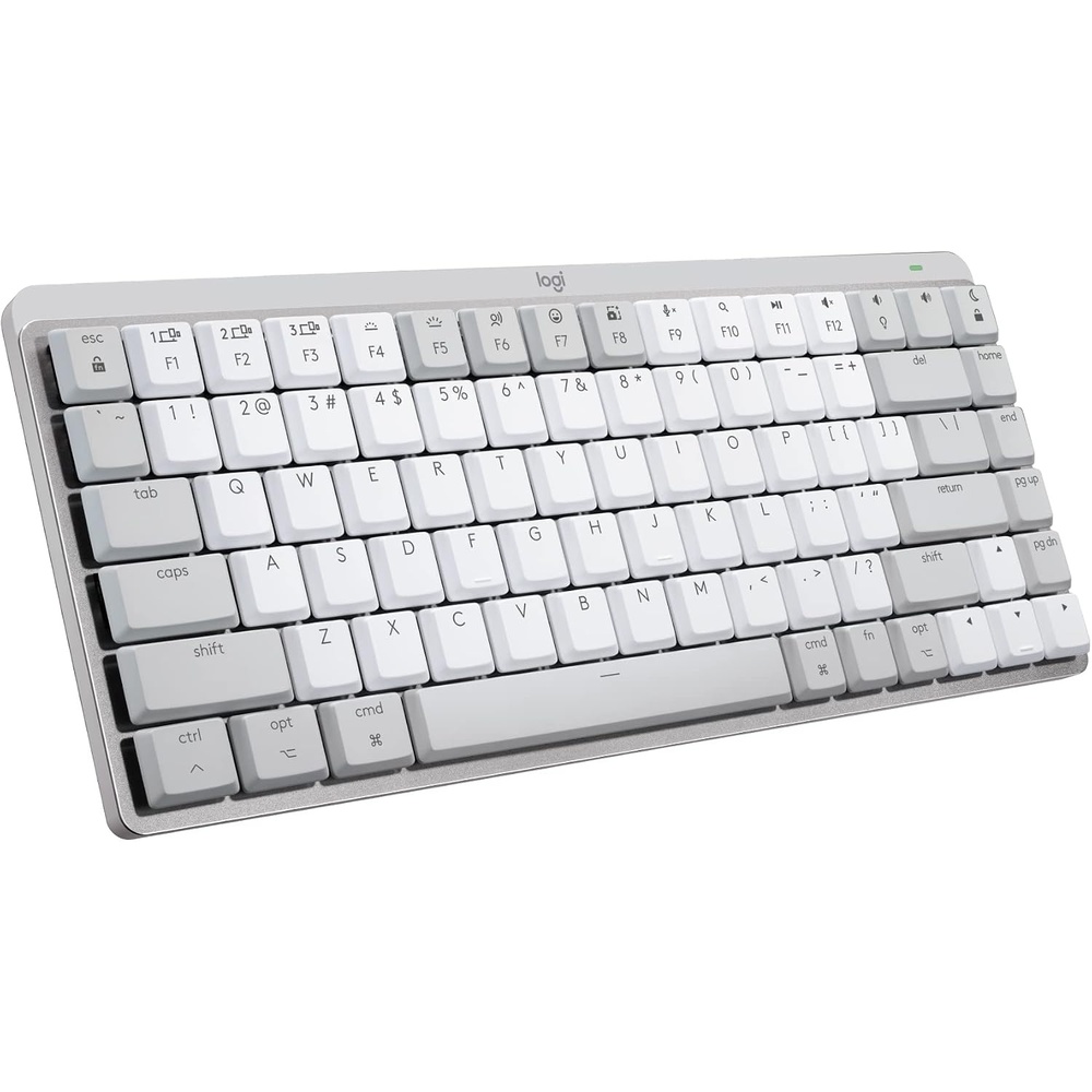 image:imageLogitech MX Mechanical Mini Mac Wireless Keyboard LowProfile  Pale GreyPale Grey