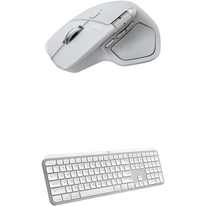 Logitech MX Master 4 for Mac, Ergonomic Bluetooth Mouse with Advanced Performance Haptic Feedback, Ultra-Fast Scrolling, USB-C Charging, MacOS, iPadOS, Windows – White Silver(White Silver)